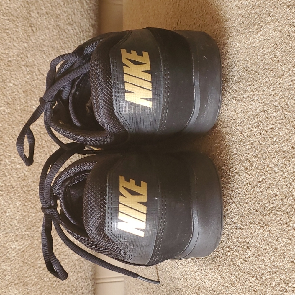 Mens Nike Zoom sneakers tennis shoes size 8 black gold - Picture 6 of 9